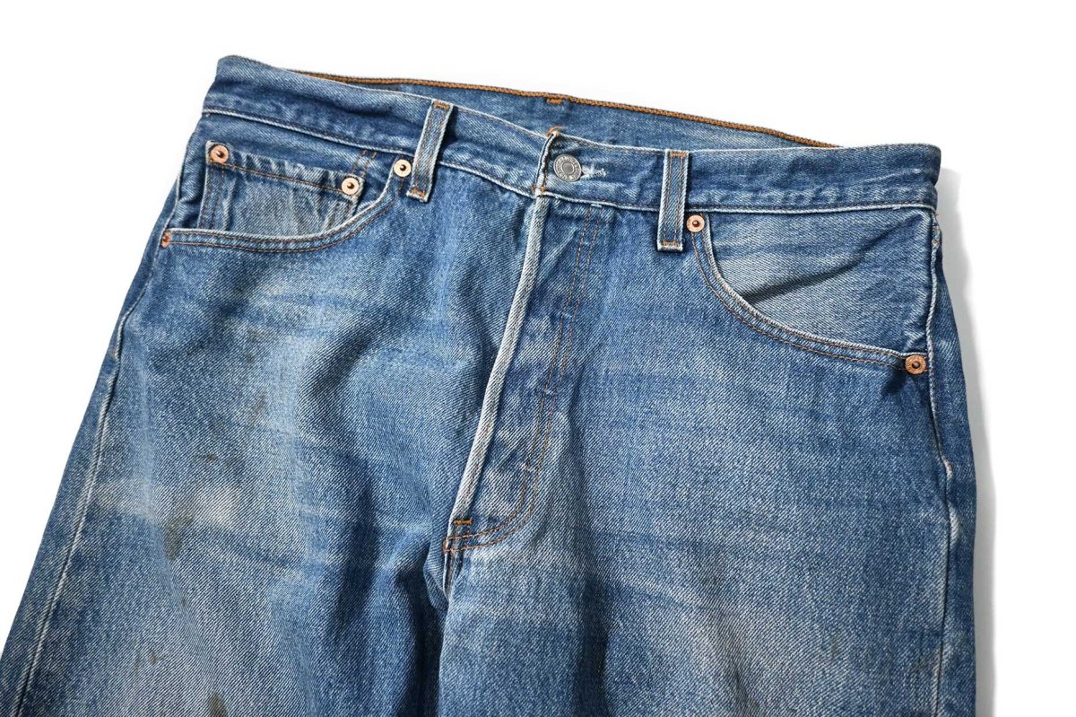 画像2: 00' Used Levi's 501 Denim Pants made in Mexico リーバイス (2)