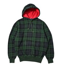 画像1: 90-00s Used Polo Ralph Lauren Sweat Hoodie Black Watch ラルフローレン (1)