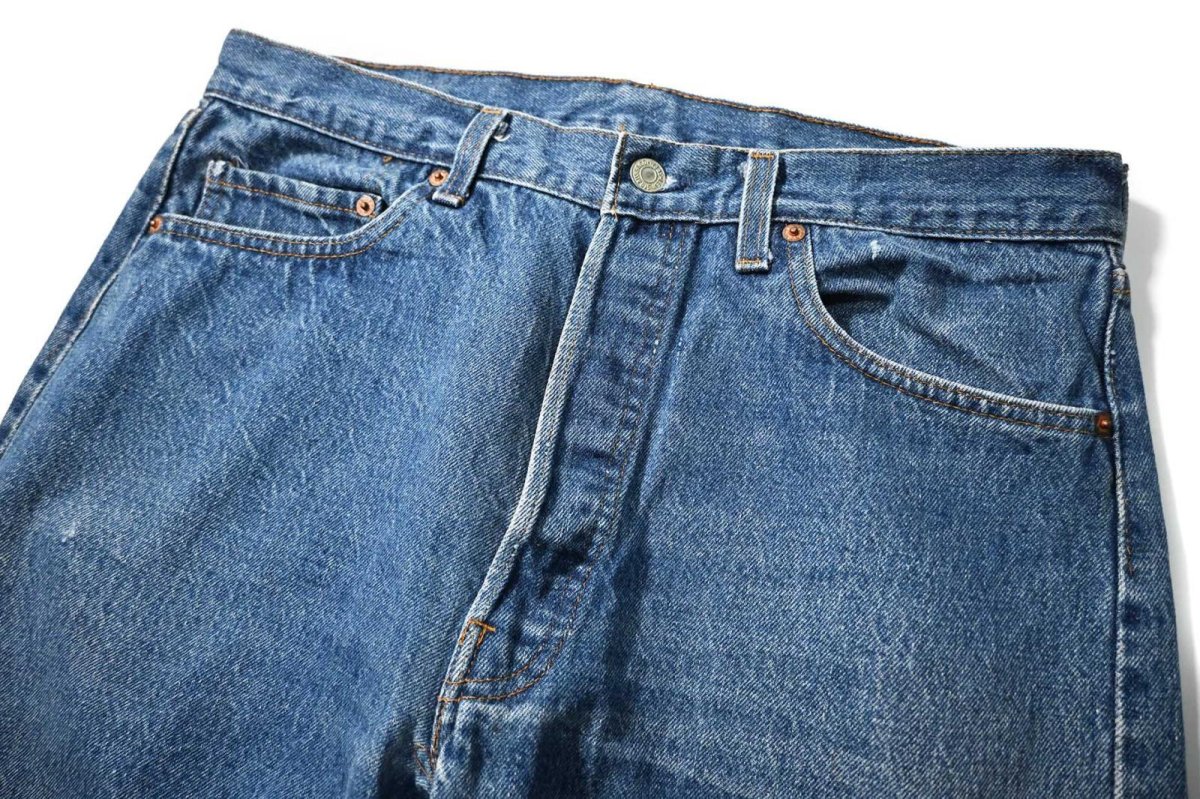 画像2: 80s Used Levi's 501 Denim Pants made in USA リーバイス (2)