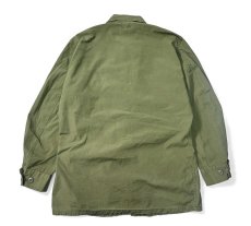 画像2: 60s Used Us Military Non Rip Poplin Jungle Fatigue Jacket 3rd Type (2)