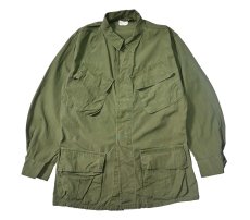 画像1: 60s Used Us Military Non Rip Poplin Jungle Fatigue Jacket 3rd Type (1)