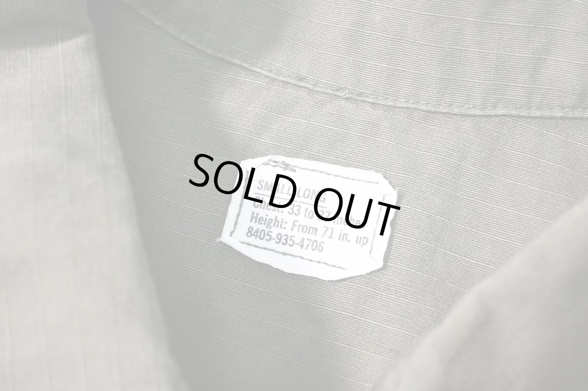 画像5: 60s Used Us Military Ripstop Poplin Jungle Fatigue Jacket 4th Type (5)