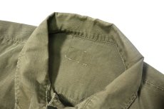画像5: 60s Used Us Military Ripstop Poplin Jungle Fatigue Jacket 5th Type (5)