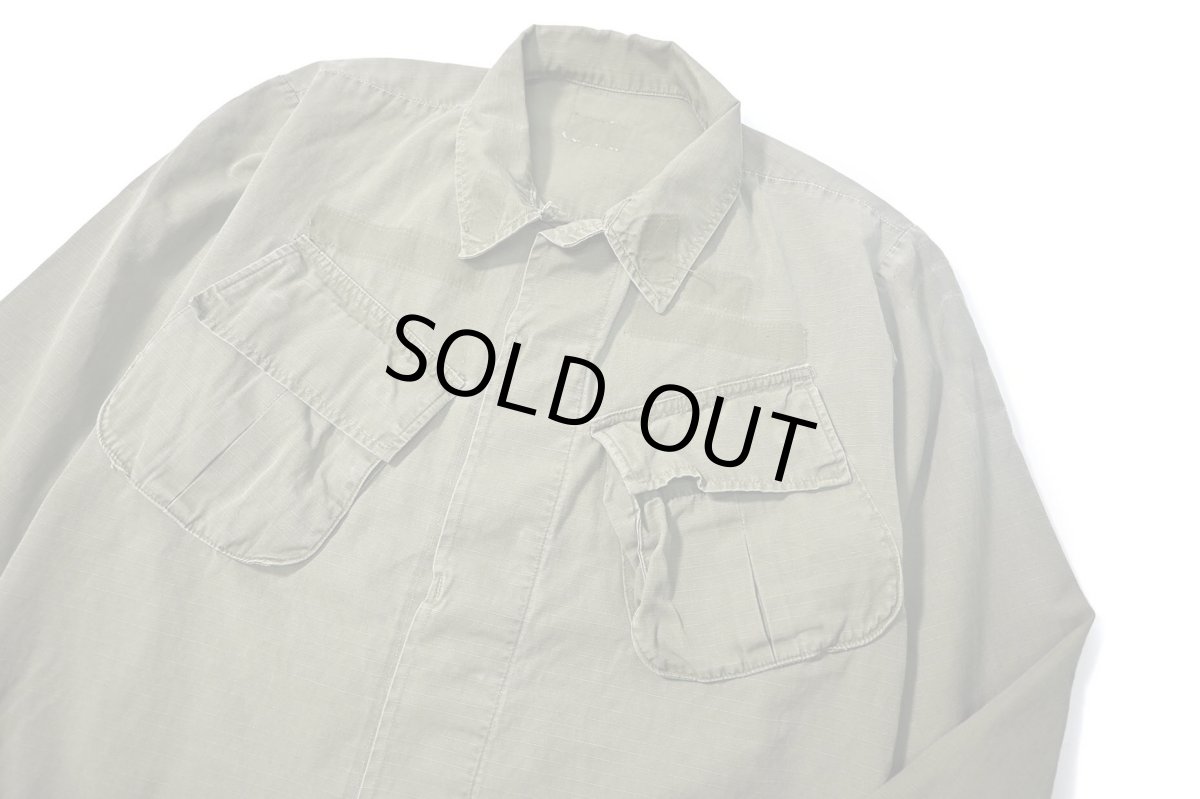 画像3: 60s Used Us Military Ripstop Poplin Jungle Fatigue Jacket 5th Type (3)
