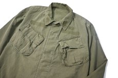 画像3: 60s Used Us Military Ripstop Poplin Jungle Fatigue Jacket 5th Type (3)