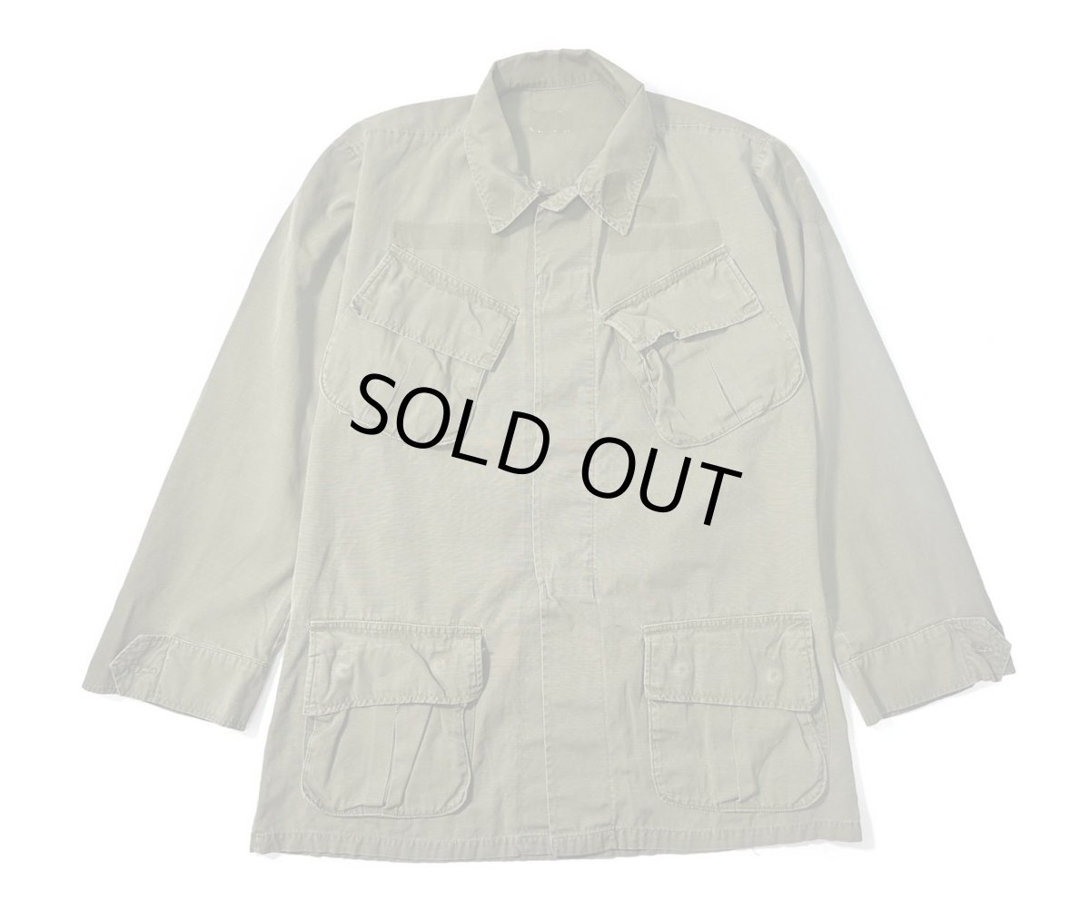画像1: 60s Used Us Military Ripstop Poplin Jungle Fatigue Jacket 5th Type (1)