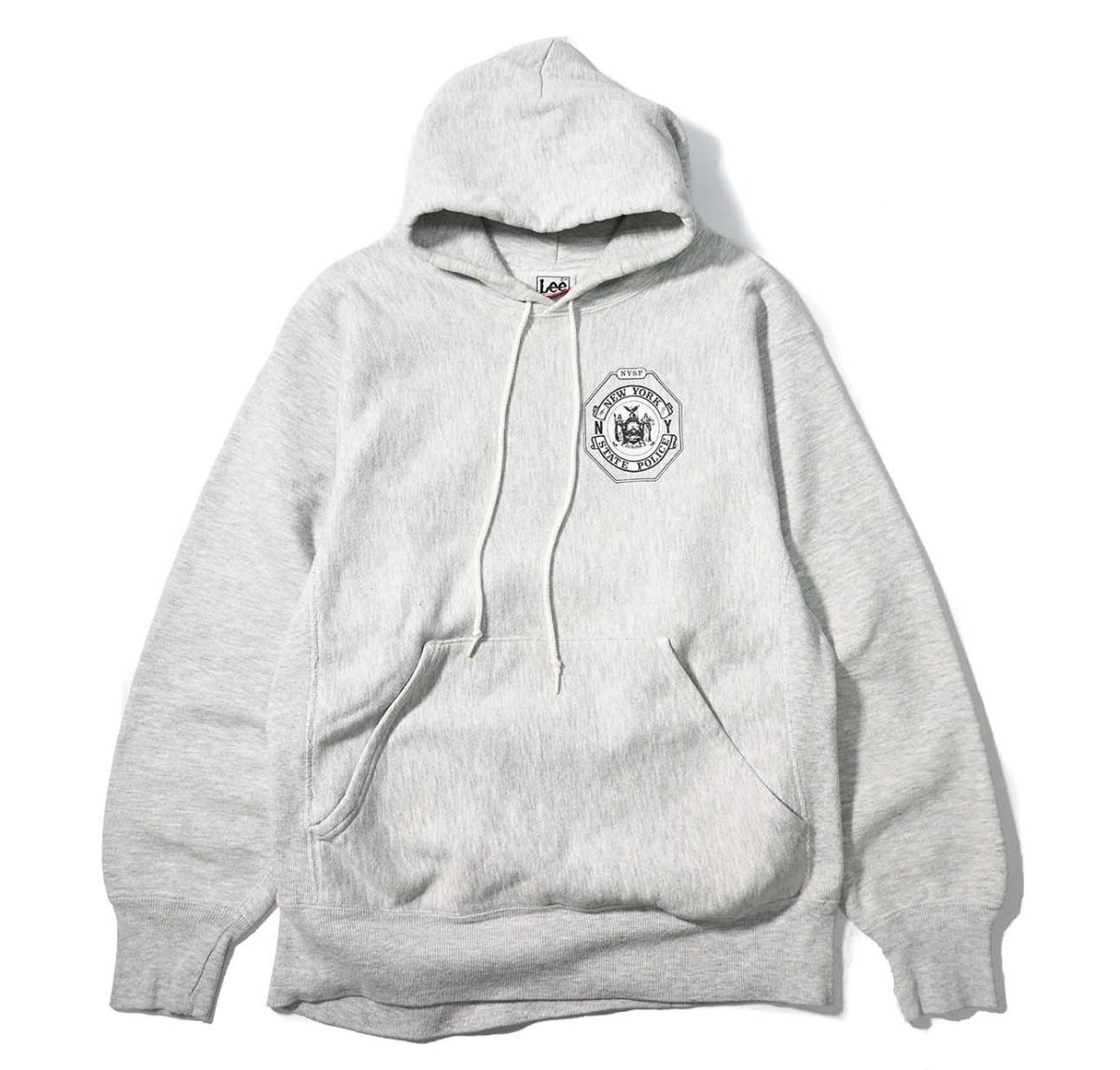 画像1: 90s Used Lee College Sweat Sweat Hoodie "New York State Police" (1)