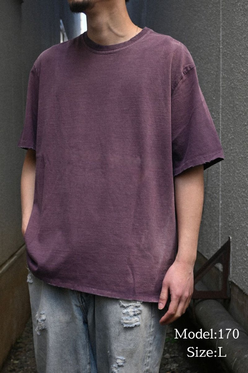 画像7: MOOJI MOOJI US Single Stitched T-Shirt Aged Plum (7)