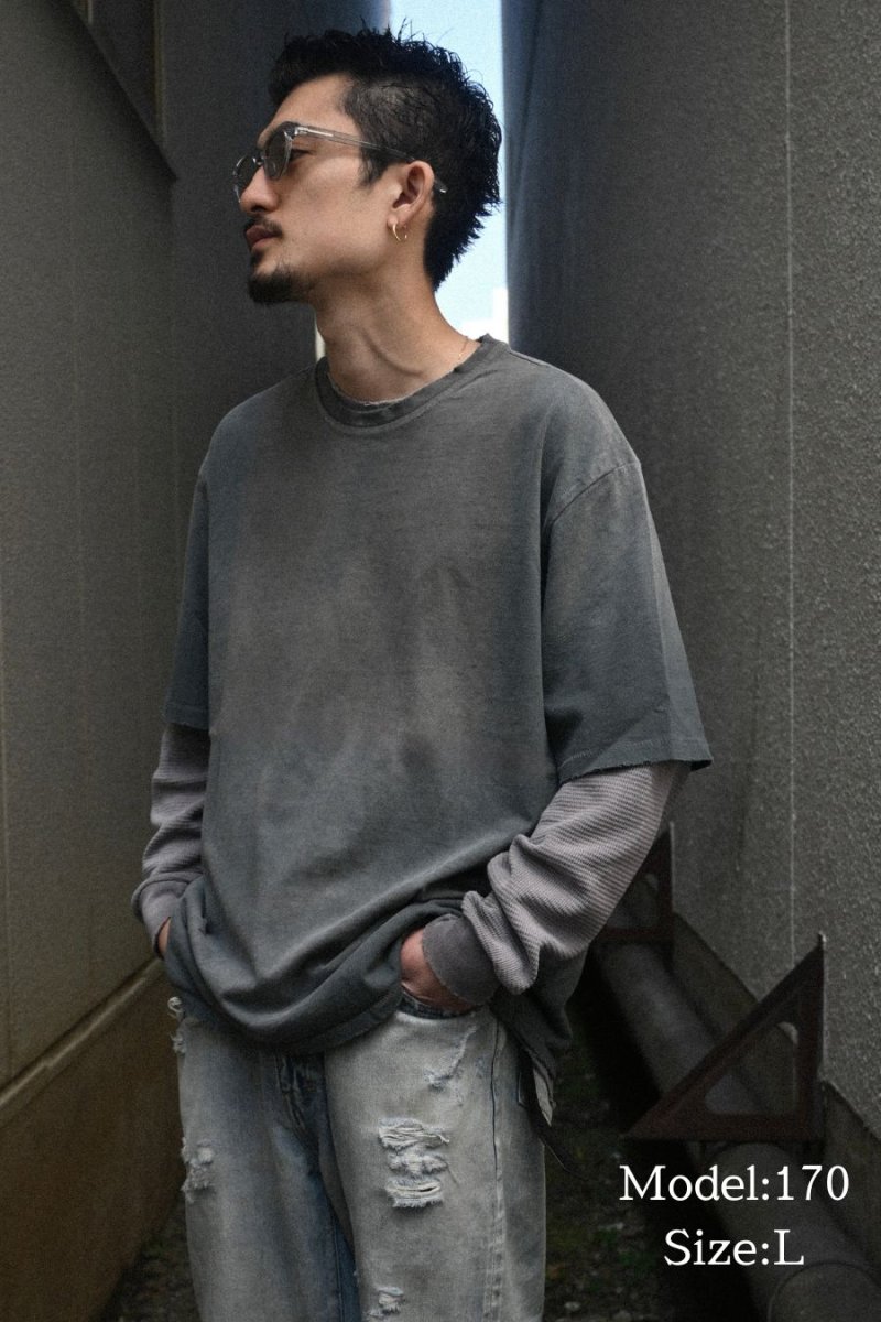 画像7: MOOJI MOOJI US Single Stitched T-Shirt Sun Fade Enamel Green (7)