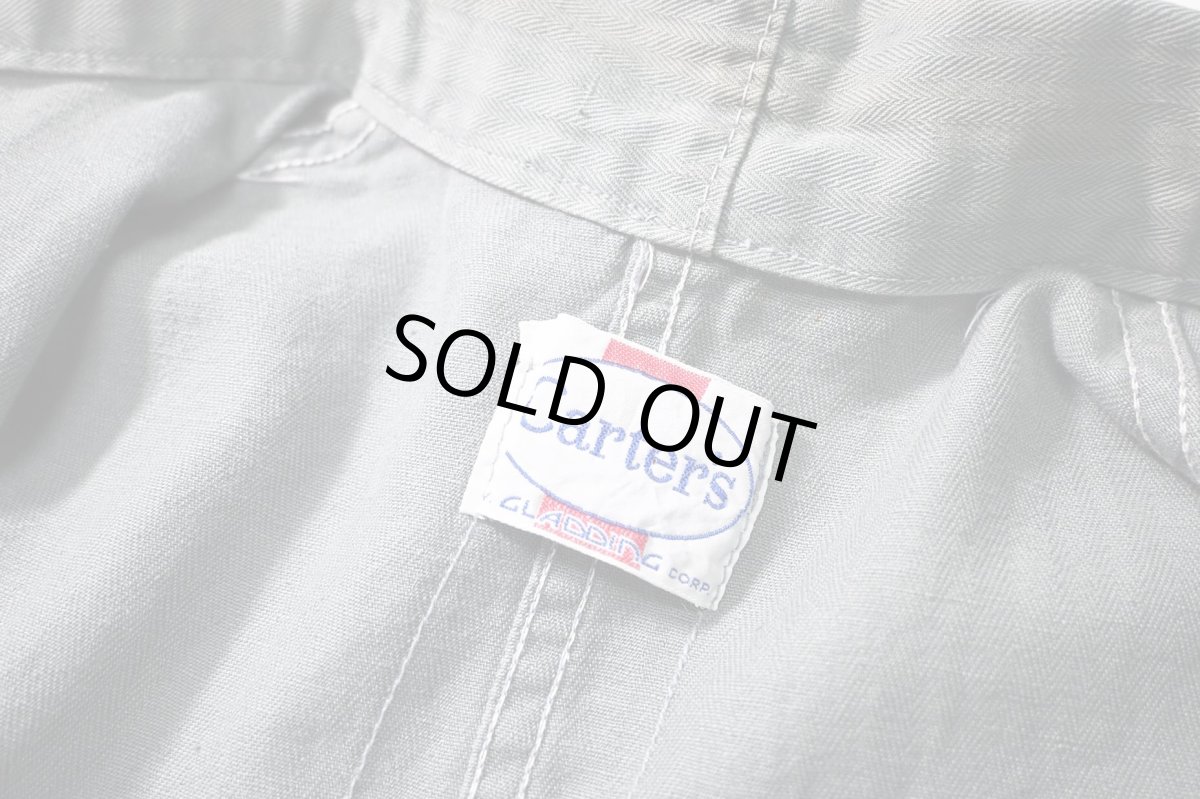 画像6: 60s Used Carter's Herringbone Shop Coat (6)