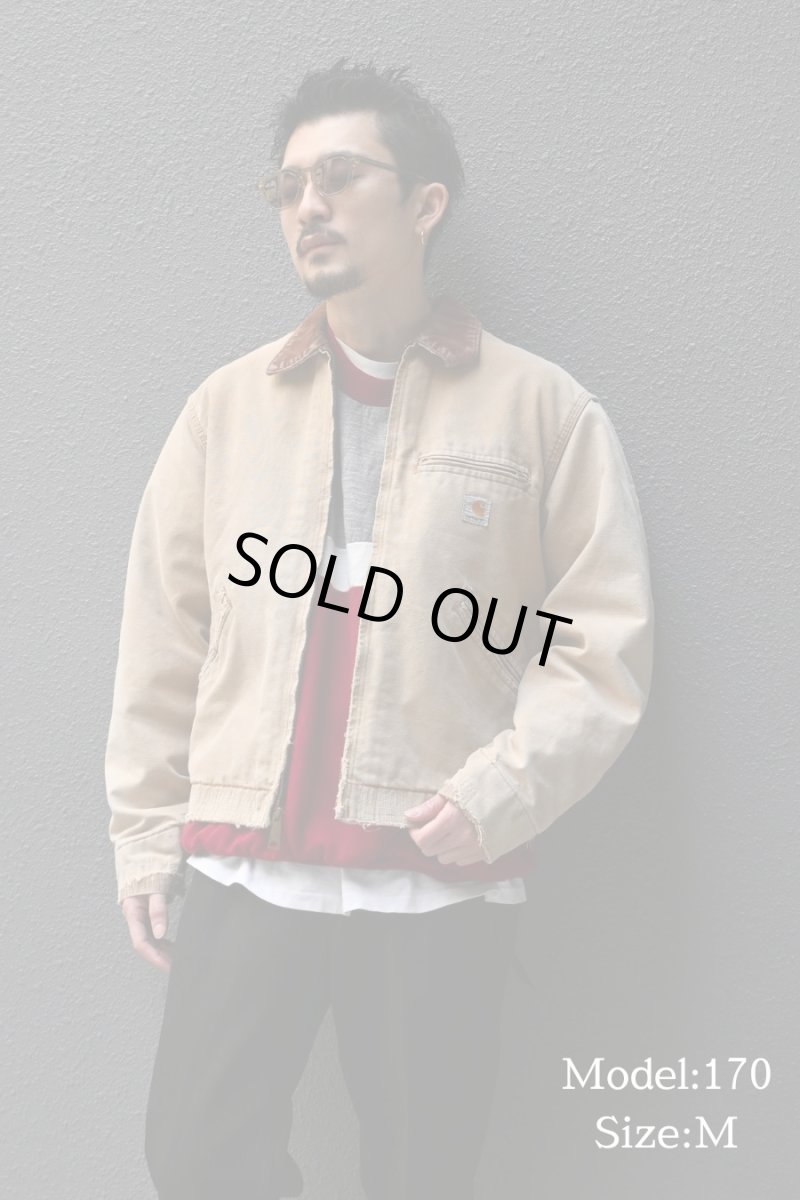 画像10: 13' Used Carhartt Blanket Lined Duck Detroit Jacket Brown (10)
