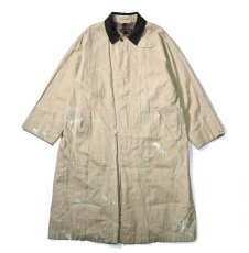 画像1: 00s Used Banana Republic Linen Soutien Collar Coat (1)