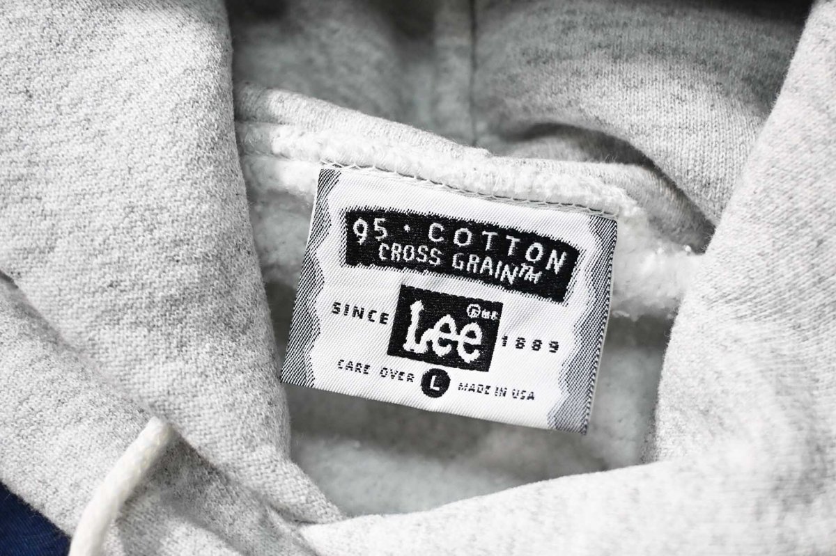 画像4: 90s Used Lee College Sweat Sweat Hoodie "Yale" made in USA (4)