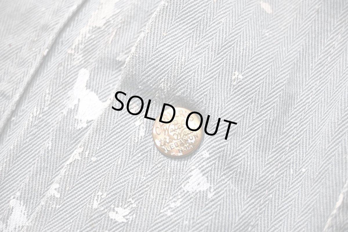 画像5: 60s Used Carter's Herringbone Shop Coat (5)