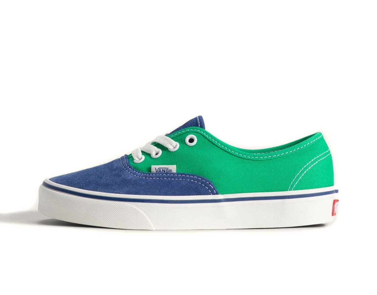 画像1: VANS Authentic Primary Navy Suede/Green バンズ　 (1)