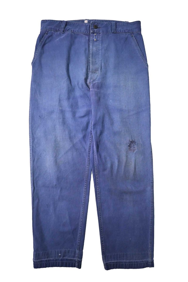 画像1: 60s Used BLEU DE VERDUN French Work Twill Pants (1)