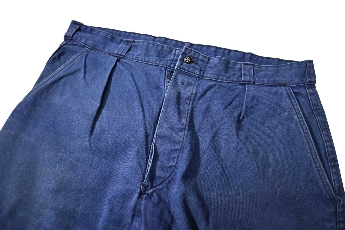 画像2: 70-80s Used H.ROQUETTE ET FILS French Work Twill Pants (2)