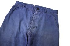 画像2: 60s Used BLEU DE VERDUN French Work Twill Pants (2)