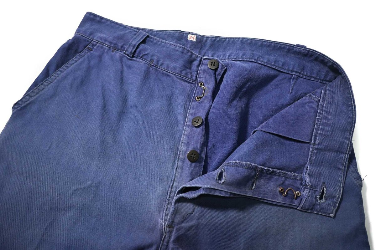 画像6: 60s Used BLEU DE VERDUN French Work Twill Pants (6)