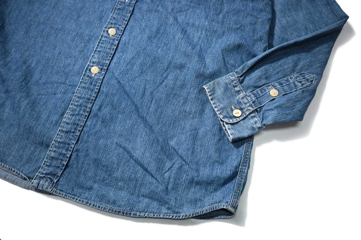 画像3: 90-00s Used Polo Ralph Lauren Dungaree Work Shirt (3)