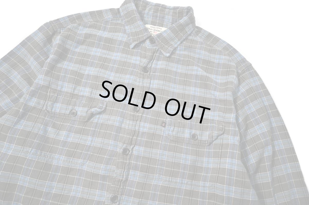 画像2: 90-00s Used Polo Jeans Co. Ralph Lauren Flannel Shirt (2)