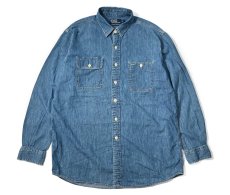 画像1: 90-00s Used Polo Ralph Lauren Dungaree Work Shirt (1)