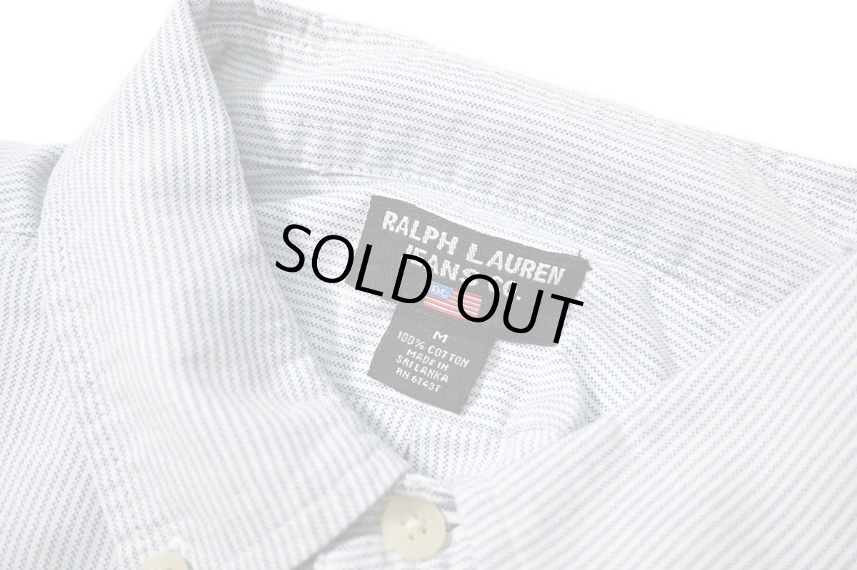 画像4: 90-00s Used Polo Jeans Co. Ralph Lauren Oxford Stripe B/D Shirt (4)