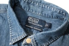画像4: 90-00s Used Polo Ralph Lauren Dungaree Work Shirt (4)