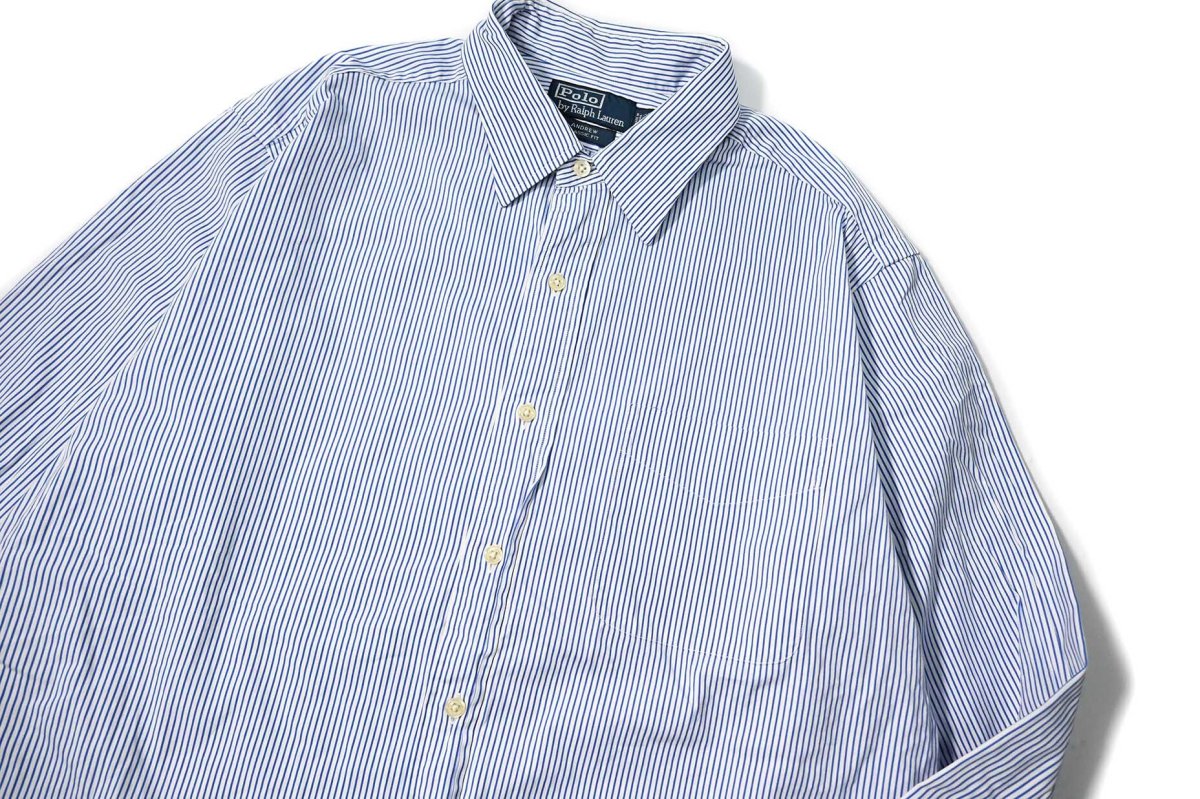 画像2: 90-00s Used Polo Ralph Lauren Stripe Shirt "Andrew,Classic Fit" (2)
