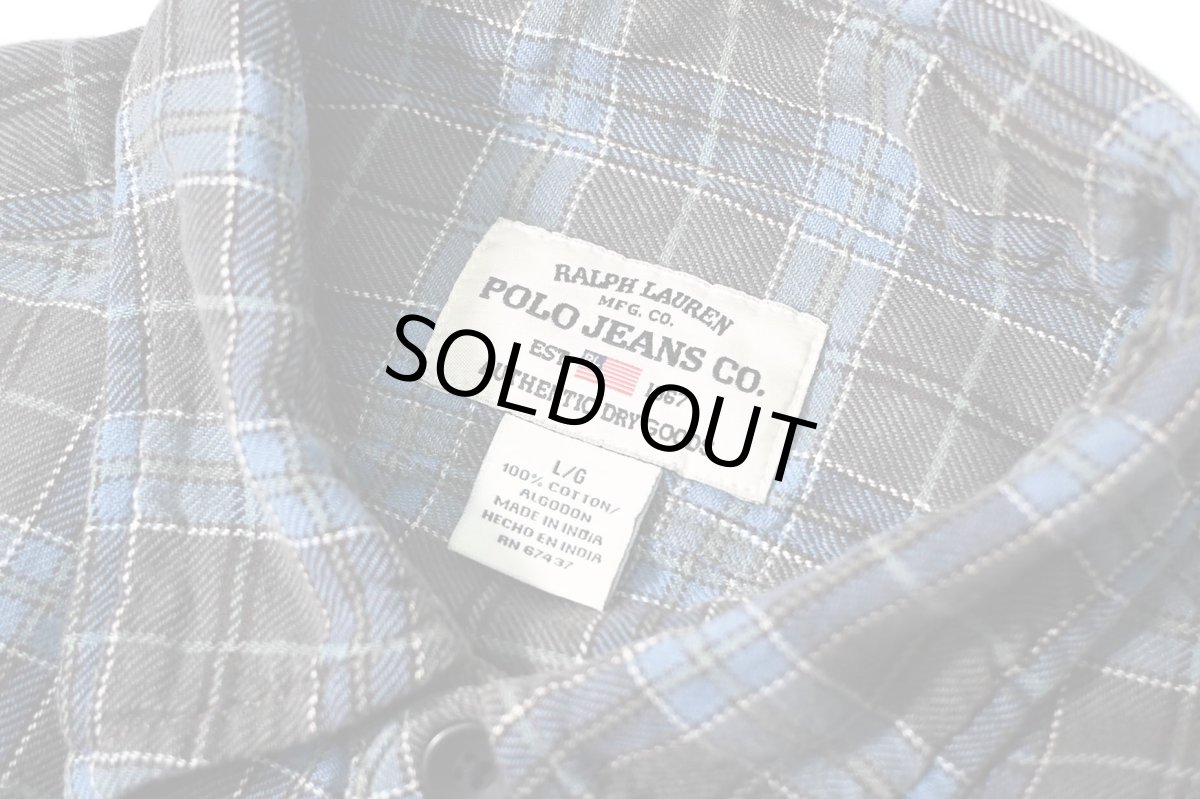 画像4: 90-00s Used Polo Jeans Co. Ralph Lauren Flannel Shirt (4)