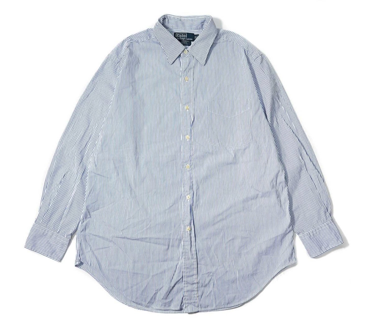 画像1: 90-00s Used Polo Ralph Lauren Stripe Shirt "Andrew,Classic Fit" (1)
