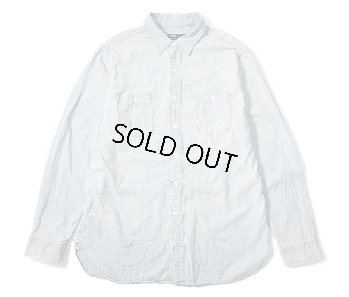 画像1: Used Polo Ralph Lauren Chambray Shirt (1)