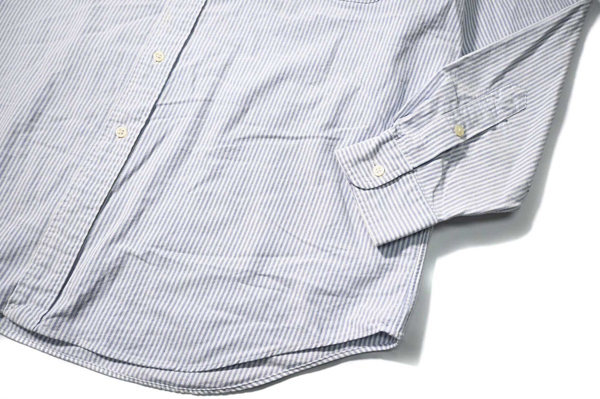 画像3: 90s Used Ralph Lauren Oxford Stripe B/D Shirt "Big Shirt" (3)