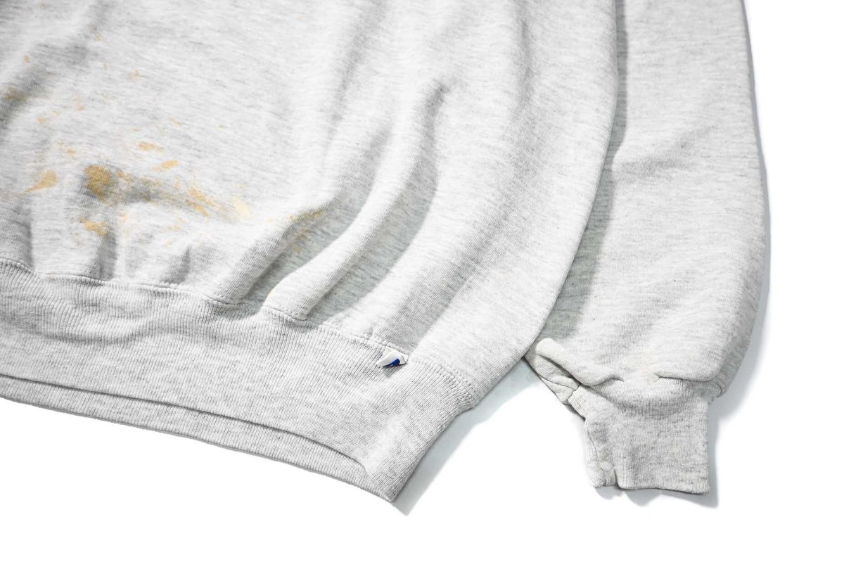 画像3: 90s Used Russell Athletic Blank Sweat Shirt Ash made in USA  (3)