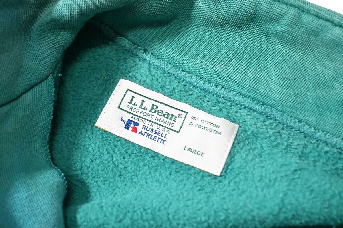 画像4: 90s Used L.L.Bean × Russell Athletic Blank  Zip Sweat Shirt made in USA (4)