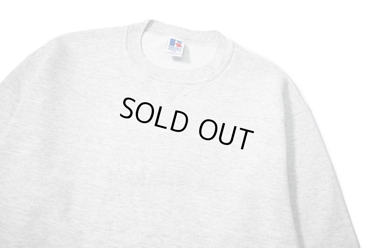 画像2: 90s Used Russell Athletic Blank Sweat Shirt Ash made in USA  (2)