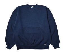 画像1: 90s Used Russell Athletic Blank Sweat Shirt Navy (1)