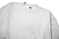 画像2: 90s Used Russell Athletic Blank Sweat Shirt Ash made in USA  (2)
