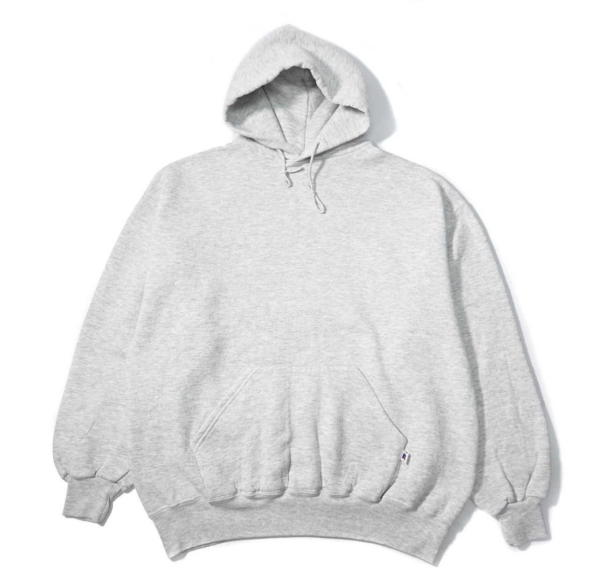 画像1: 90s Used Russell Athletic Blank Sweat Hoodie Ash made in USA (1)