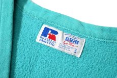 画像4: 90s Used Russell Athletic Blank Sweat Cardigan Turquoise made in USA (4)