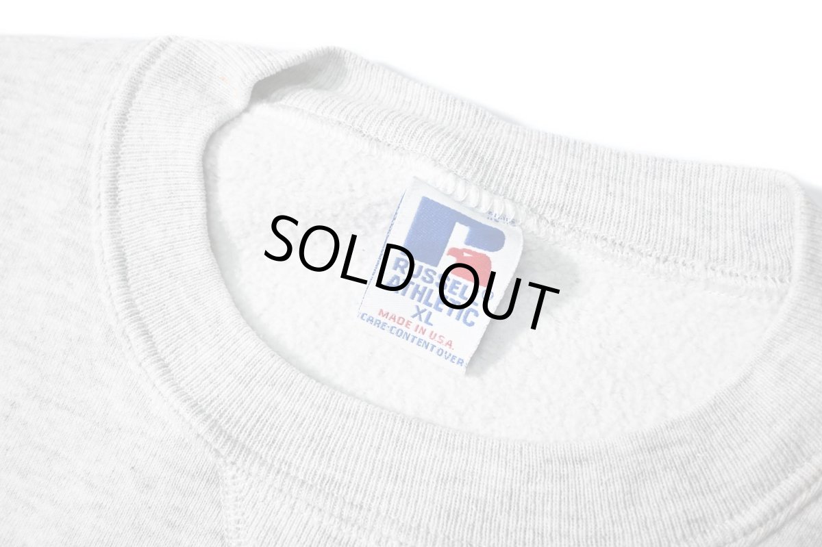 画像4: 90s Used Russell Athletic Blank Sweat Shirt Ash made in USA  (4)