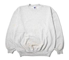 画像1: 90s Used Russell Athletic Blank Sweat Shirt Ash made in USA  (1)