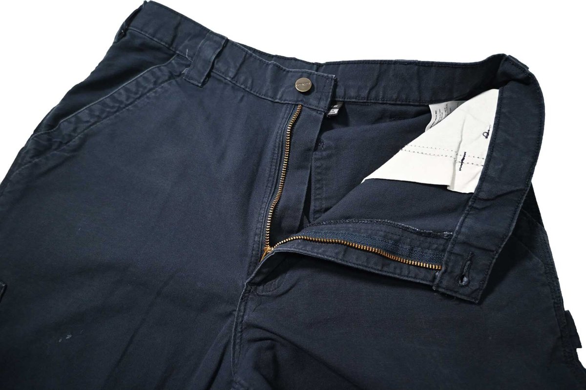 画像5: Used Carhartt B151 Canvas Utility Work Pants Navy カーハート (5)