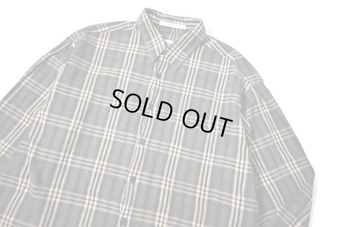 画像2: 90s Used Perry Ellis Cotton/Rayon Long Sleeve Shirt (2)