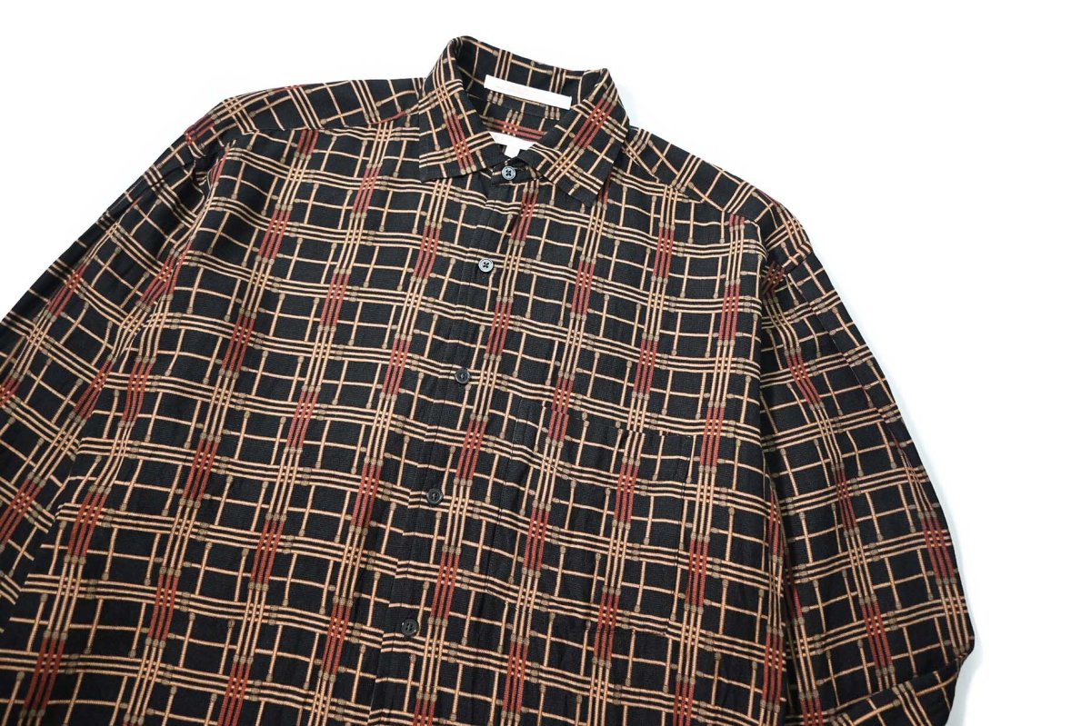 画像2: 90s Used Perry Ellis Silk Long Sleeve Shirt (2)
