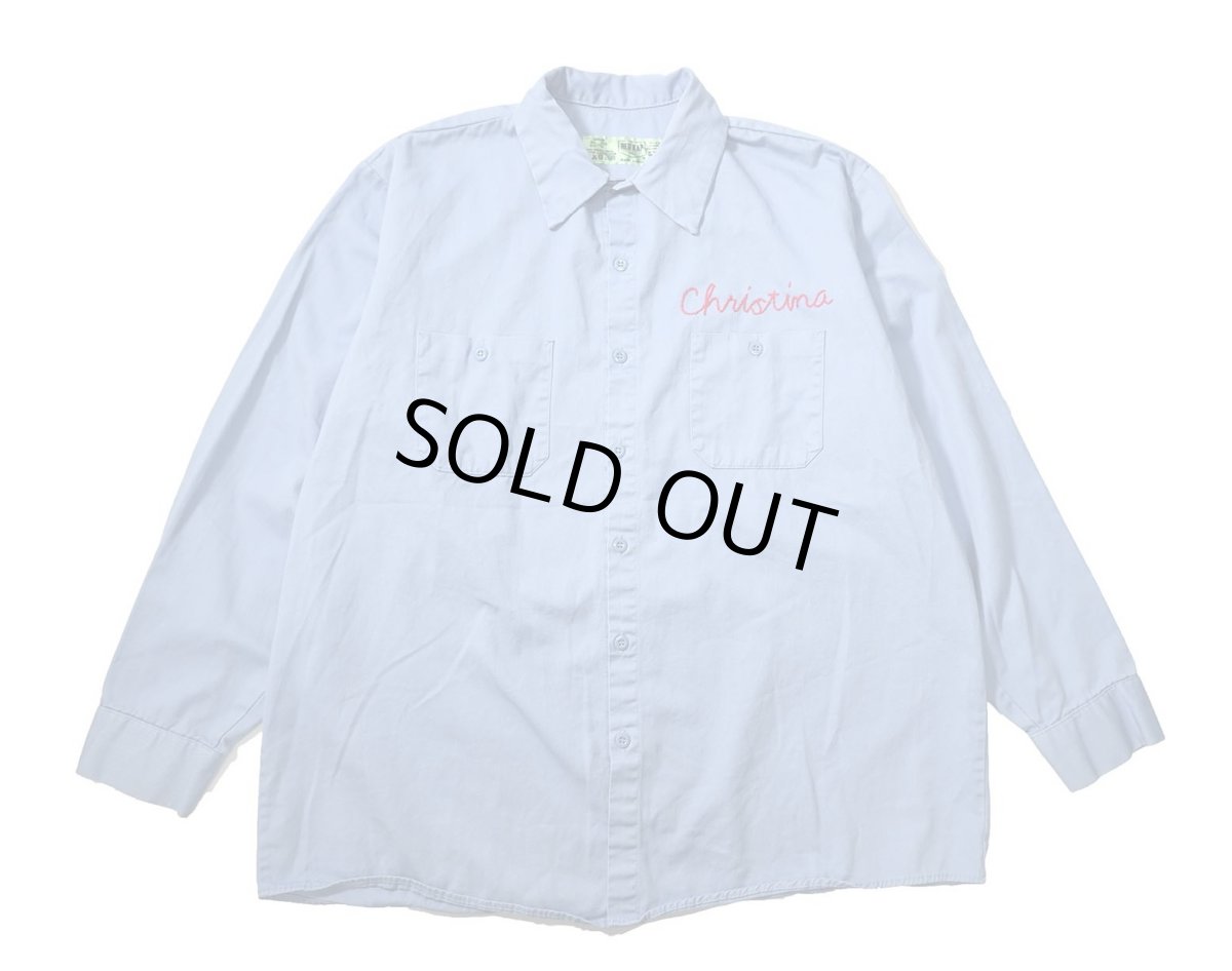 画像1: Used Red Kap Embroidered Work Shirt (1)