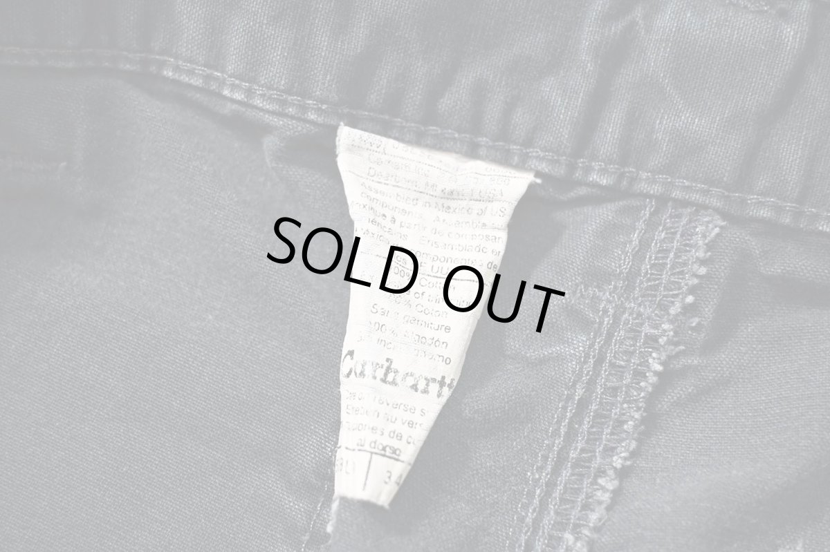 画像6: 00s Used Carhartt B151 Canvas Utility Work Pants Blue Black カーハート (6)