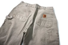 画像4: 11' Used Carhartt Duck Carpenter Pants Mushroom カーハート (4)