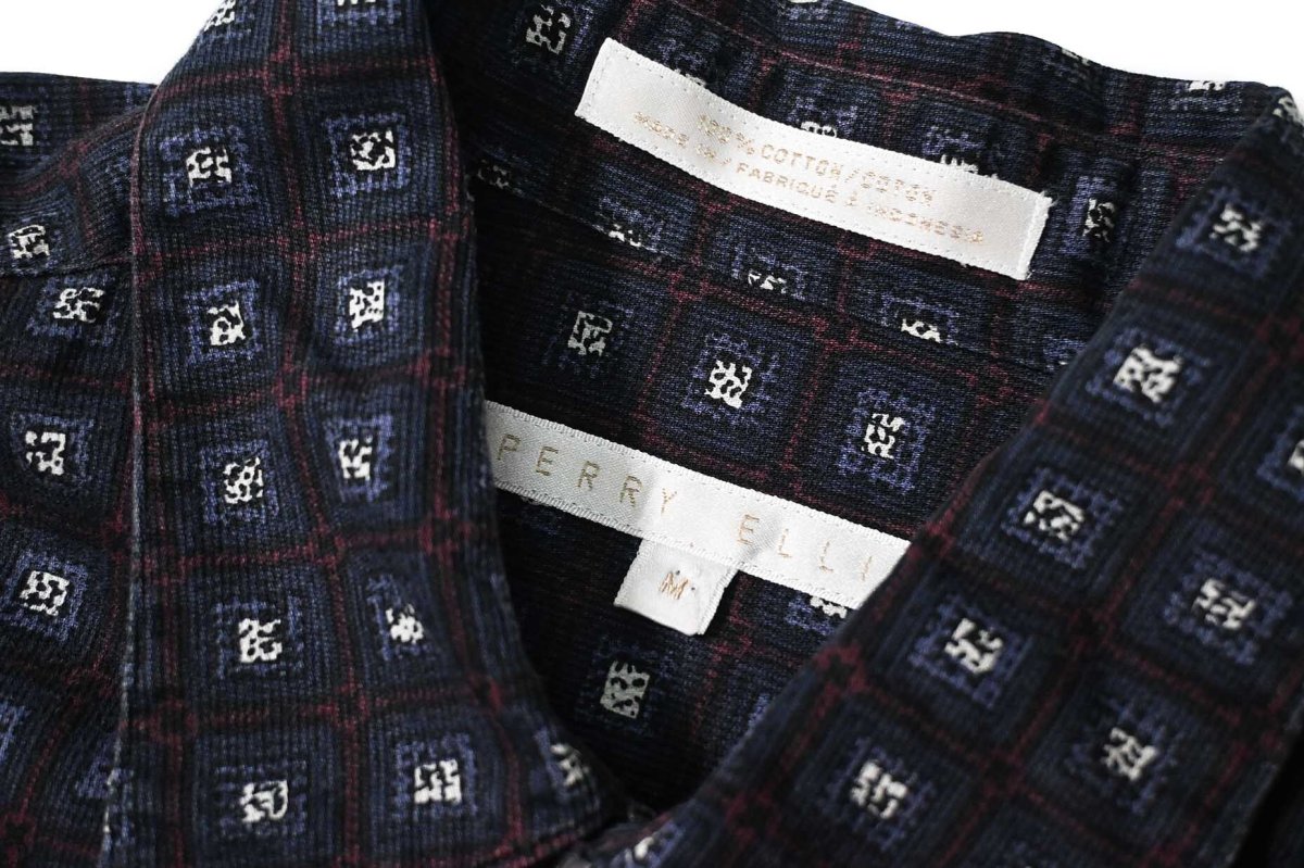 画像4: 90s Used Perry Ellis Cotton Long Sleeve Shirt (4)