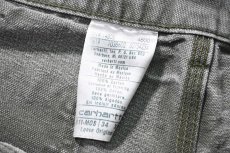 画像6: 19' Used Carhartt Duck Carpenter Pants Moss カーハート (6)